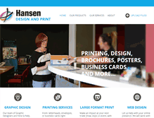 Tablet Screenshot of hansenprint.com.au